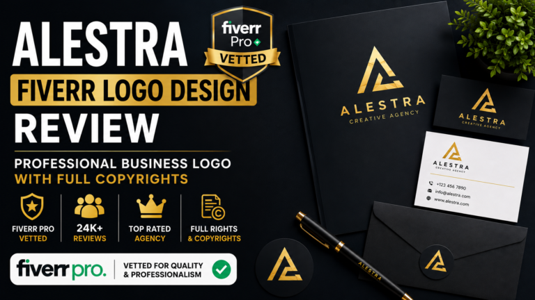 Alestra Fiverr Logo Design Review: Professional Business Logo with Full Copyrights